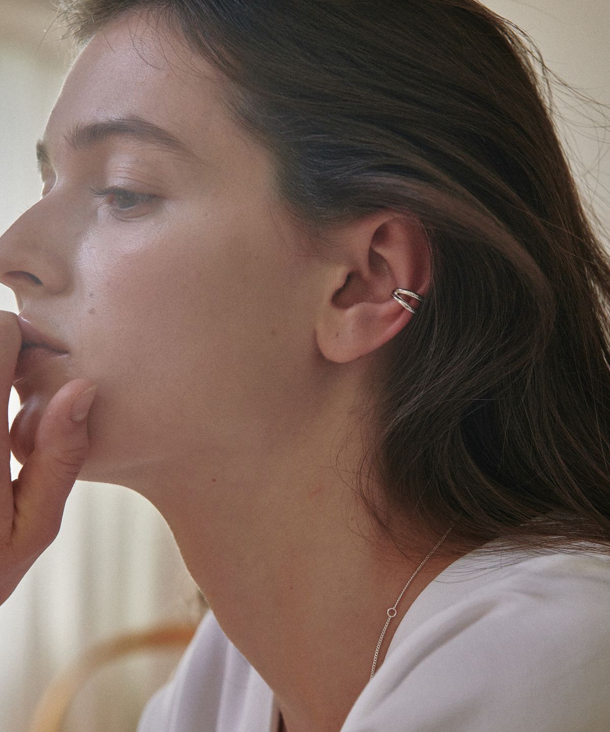 베흐트(VERTE) Deux.silver.179 / lien earcuff