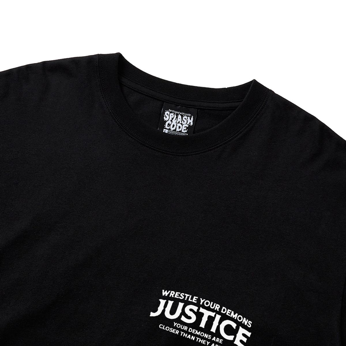 스플래시코드(SPLASHCODE) 롱슬리브 블랙 - 홀리 저지먼트(Holy Judgement)