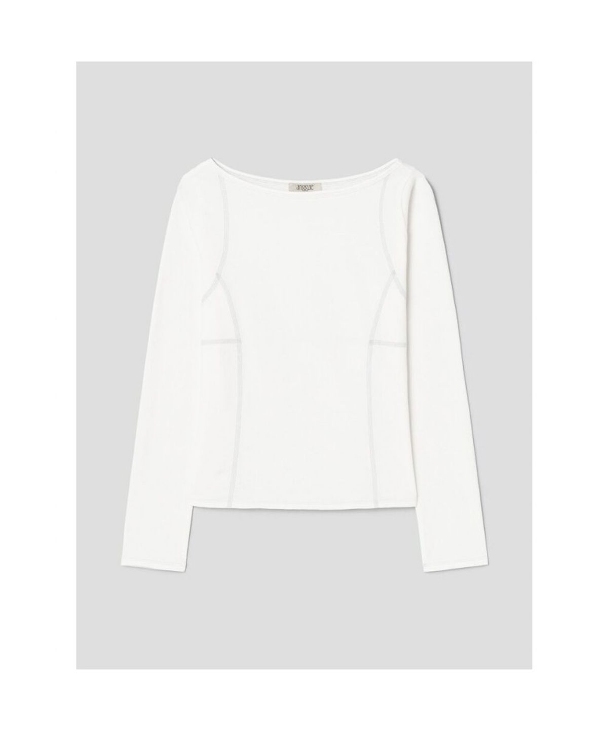앙개(ANGGAE) Parallel  Long Sleeve TShirt   Ivory