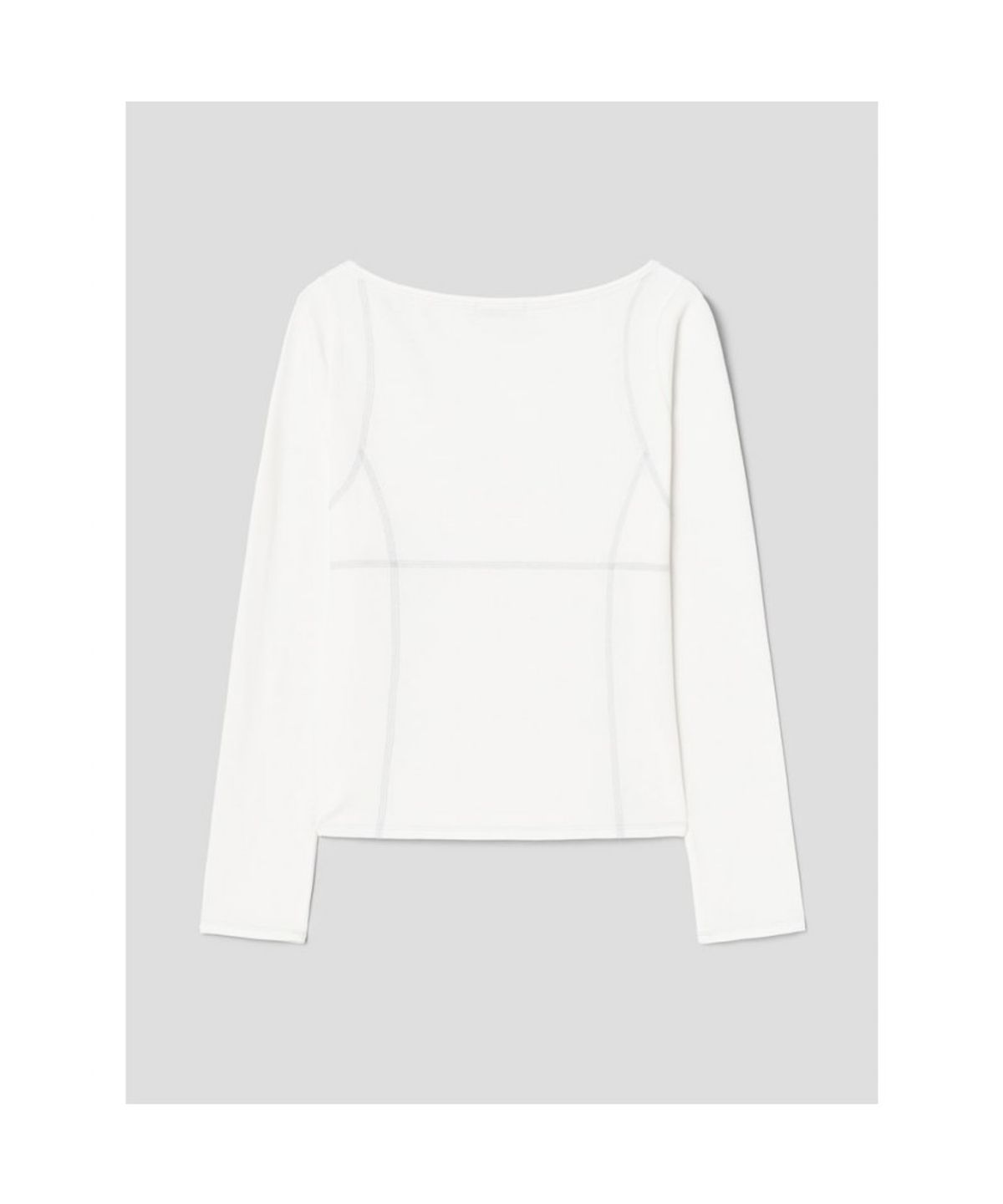 앙개(ANGGAE) Parallel  Long Sleeve TShirt   Ivory