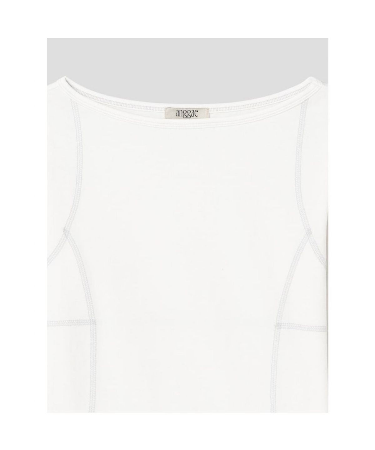 앙개(ANGGAE) Parallel  Long Sleeve TShirt   Ivory
