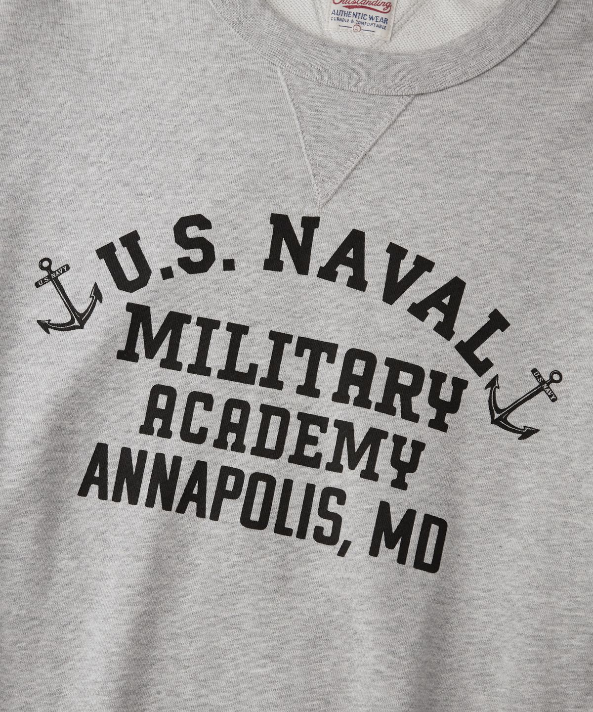아웃스탠딩(OUTSTANDING) MIL SWEAT(U.S. NAVAL)_3%MELANGE GRAY