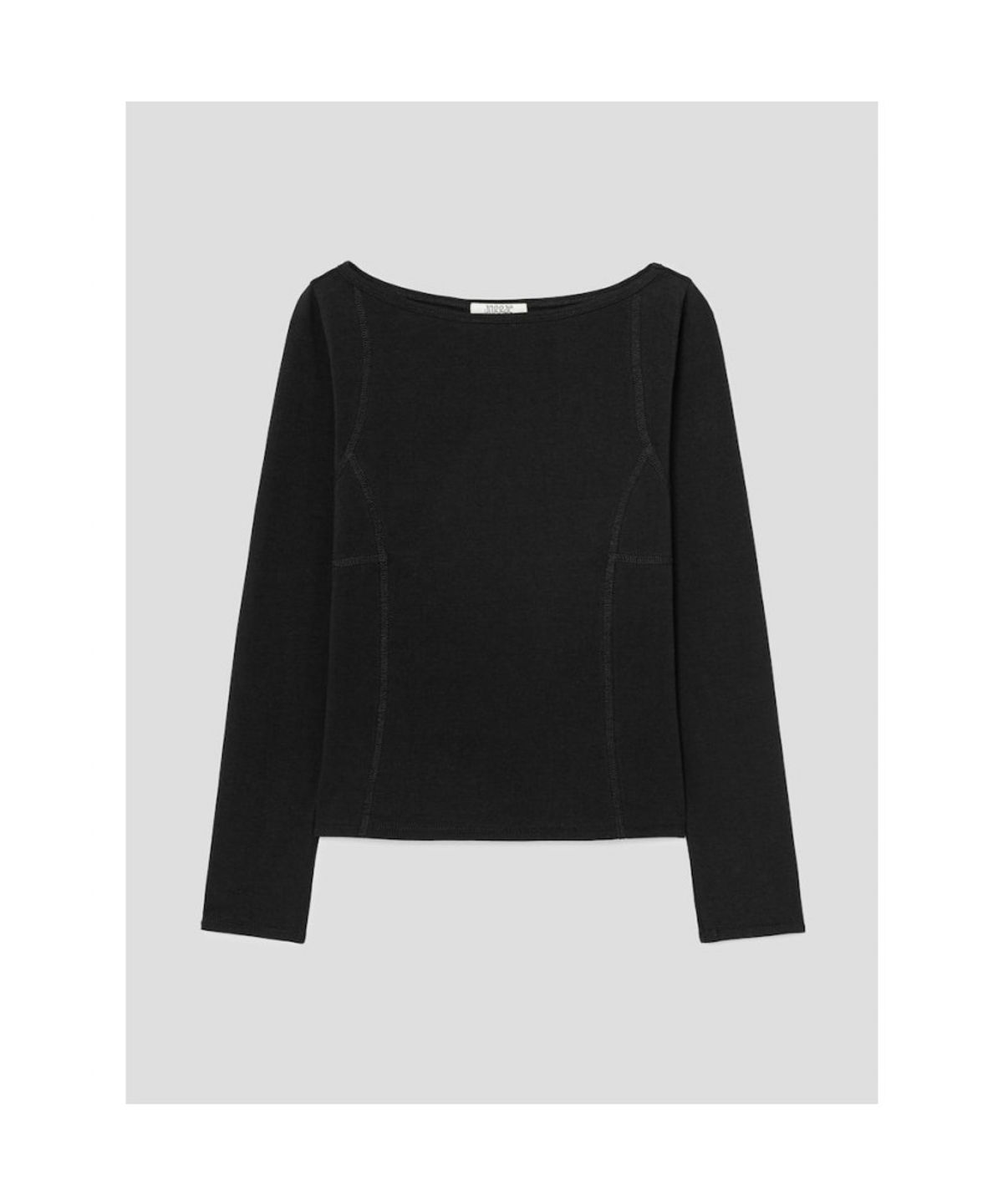 앙개(ANGGAE) Parallel  Long Sleeve TShirt   Black