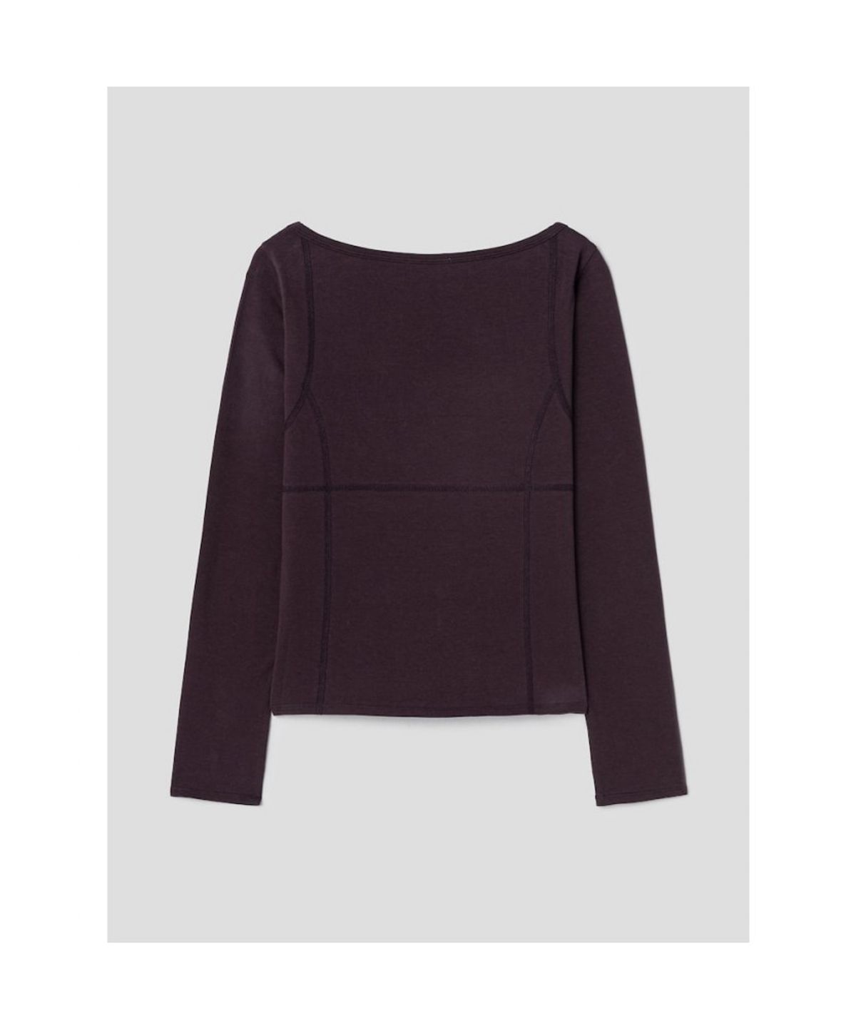 앙개(ANGGAE) Parallel  Long Sleeve TShirt   Brown