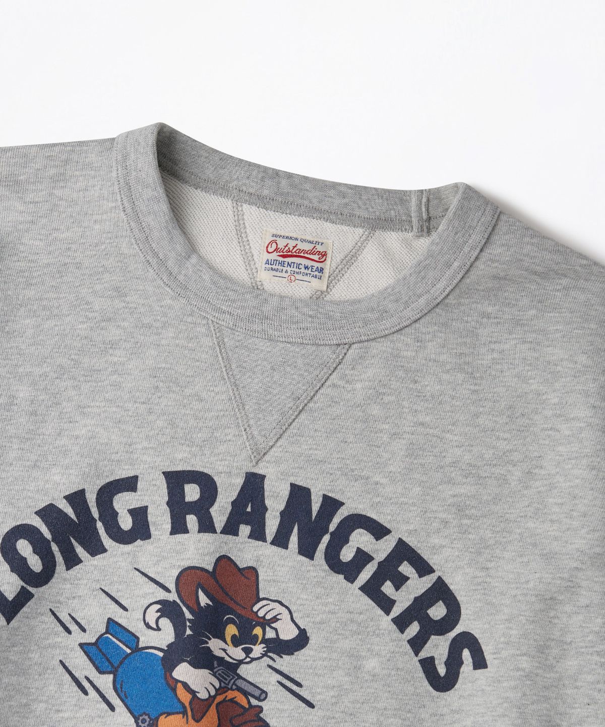 아웃스탠딩(OUTSTANDING) MIL SWEAT(LONG RANGERS)_3%MELANGE GRAY