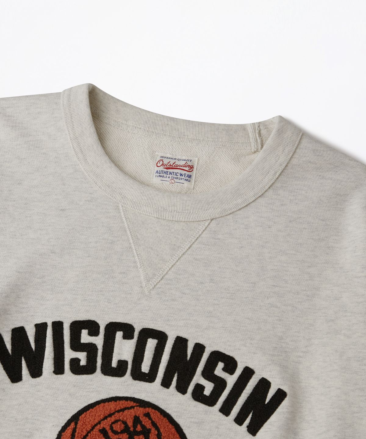 아웃스탠딩(OUTSTANDING) V.S.C SWEAT(WISCONSIN)_1%OATMEAL