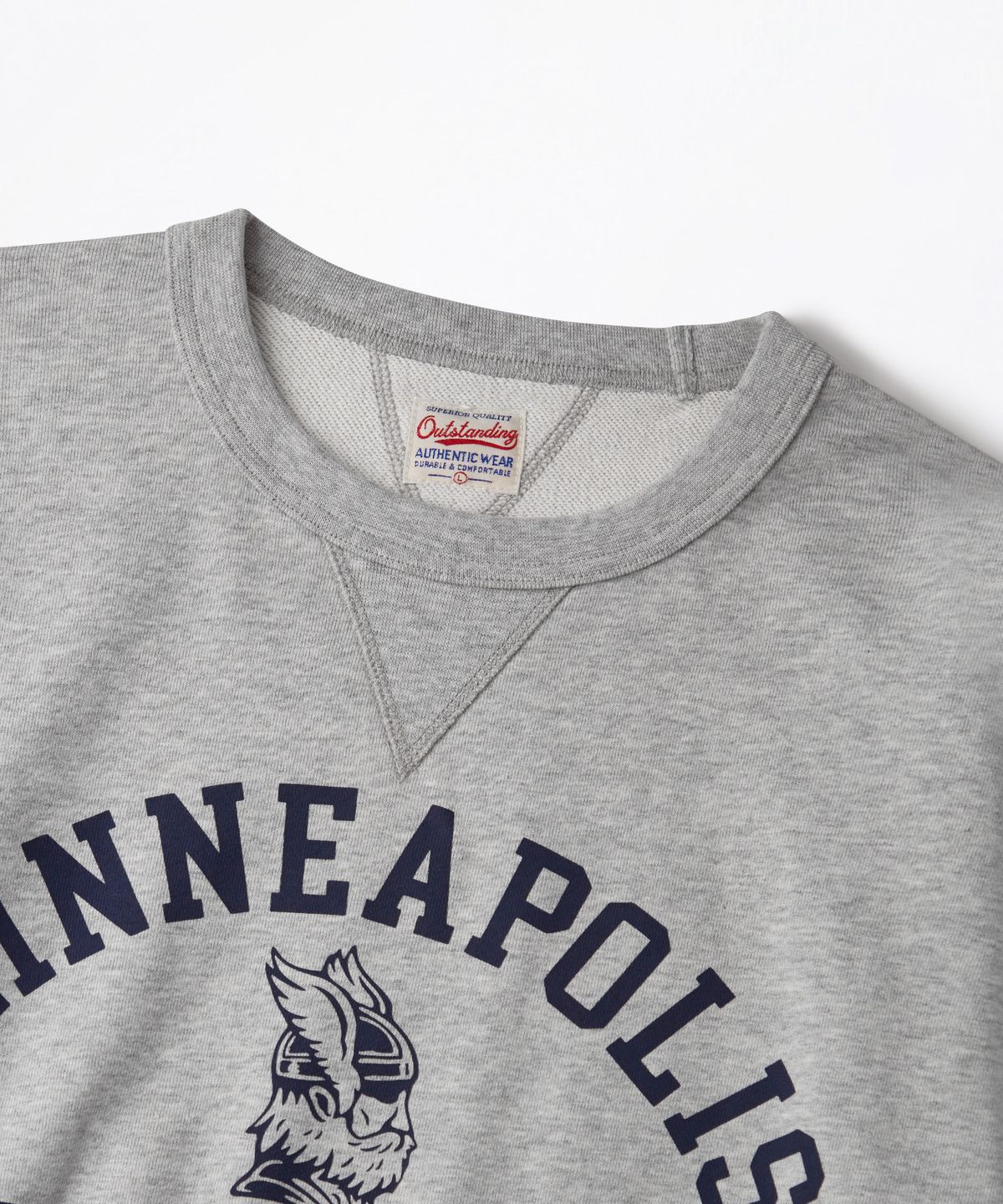 아웃스탠딩(OUTSTANDING) V.S.C SWEAT(MINNEAPOLIS)_3%MELANGE GRAY