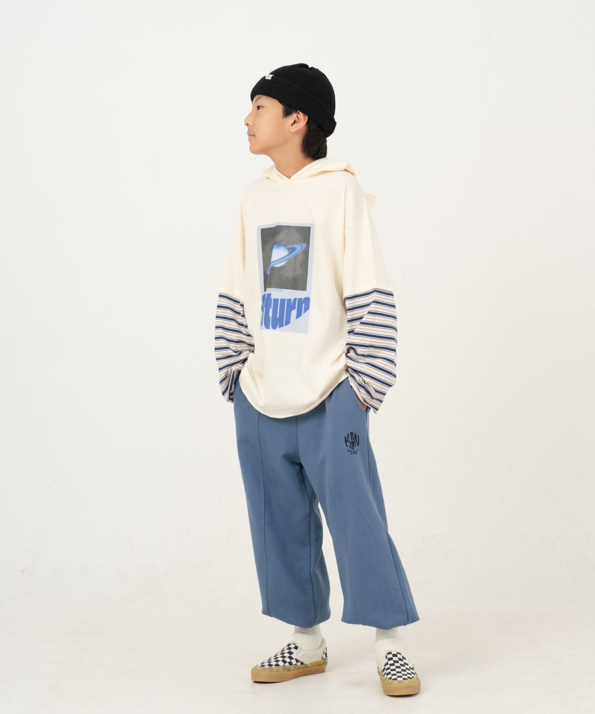 쿠르나르(KRNR) MARS 블록 솔리드 조거 주니어 팬츠 블루