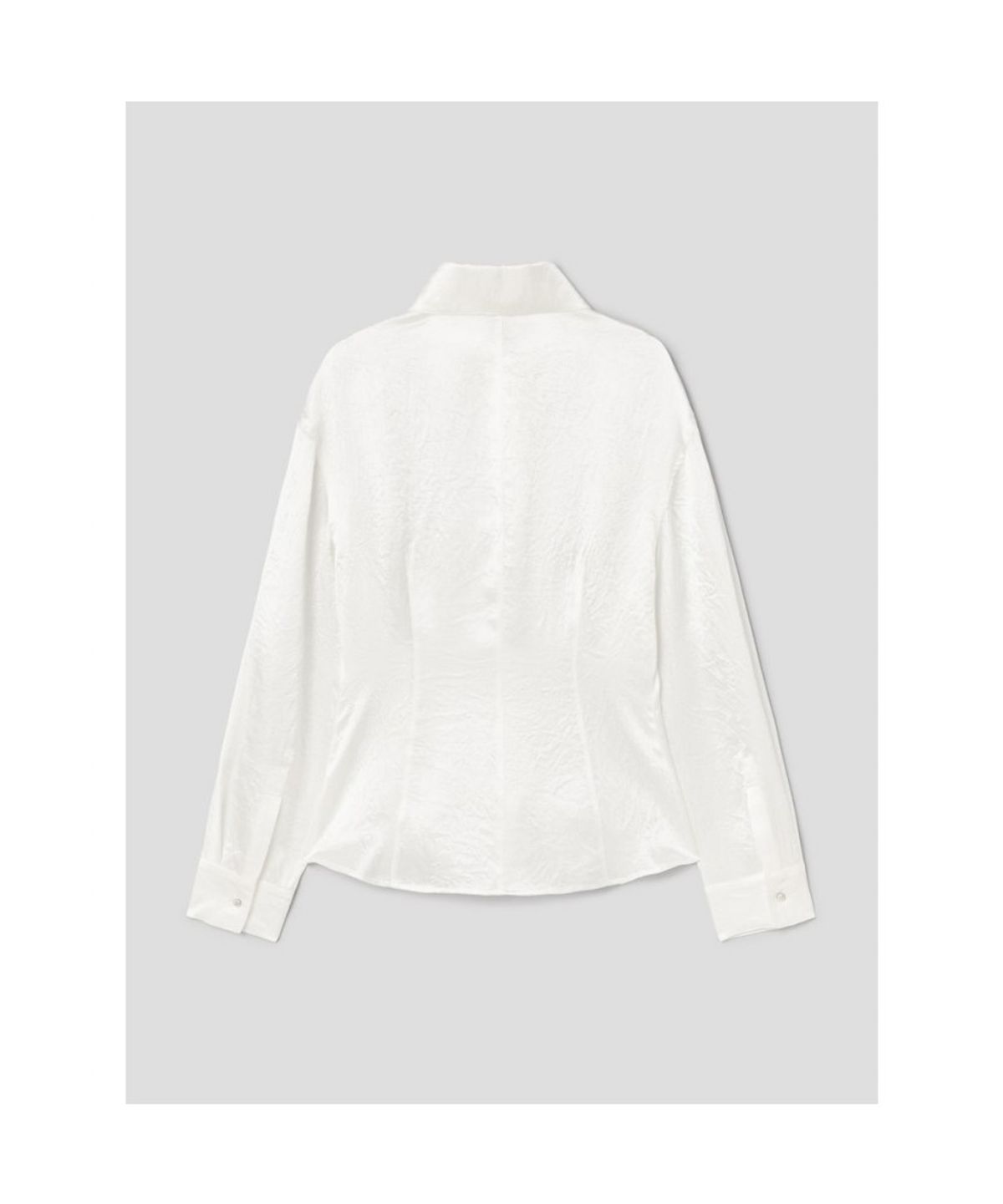 앙개(ANGGAE) Satin  Shirt  Ivory