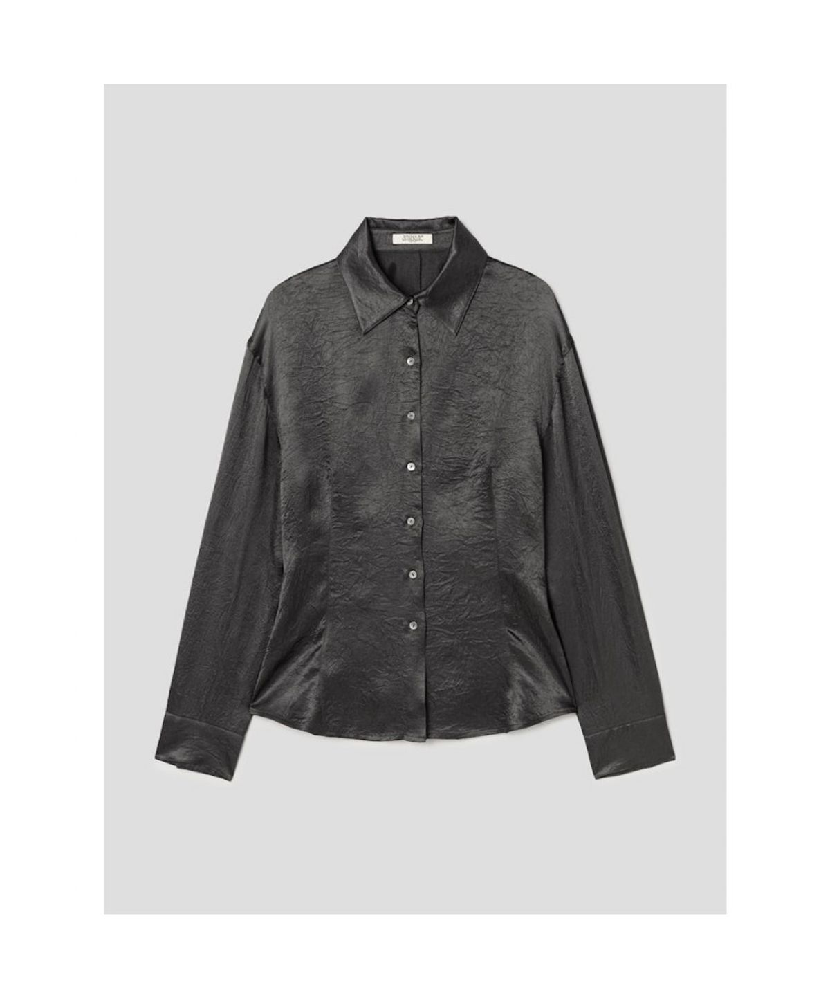 앙개(ANGGAE) Satin  Shirt  Ash