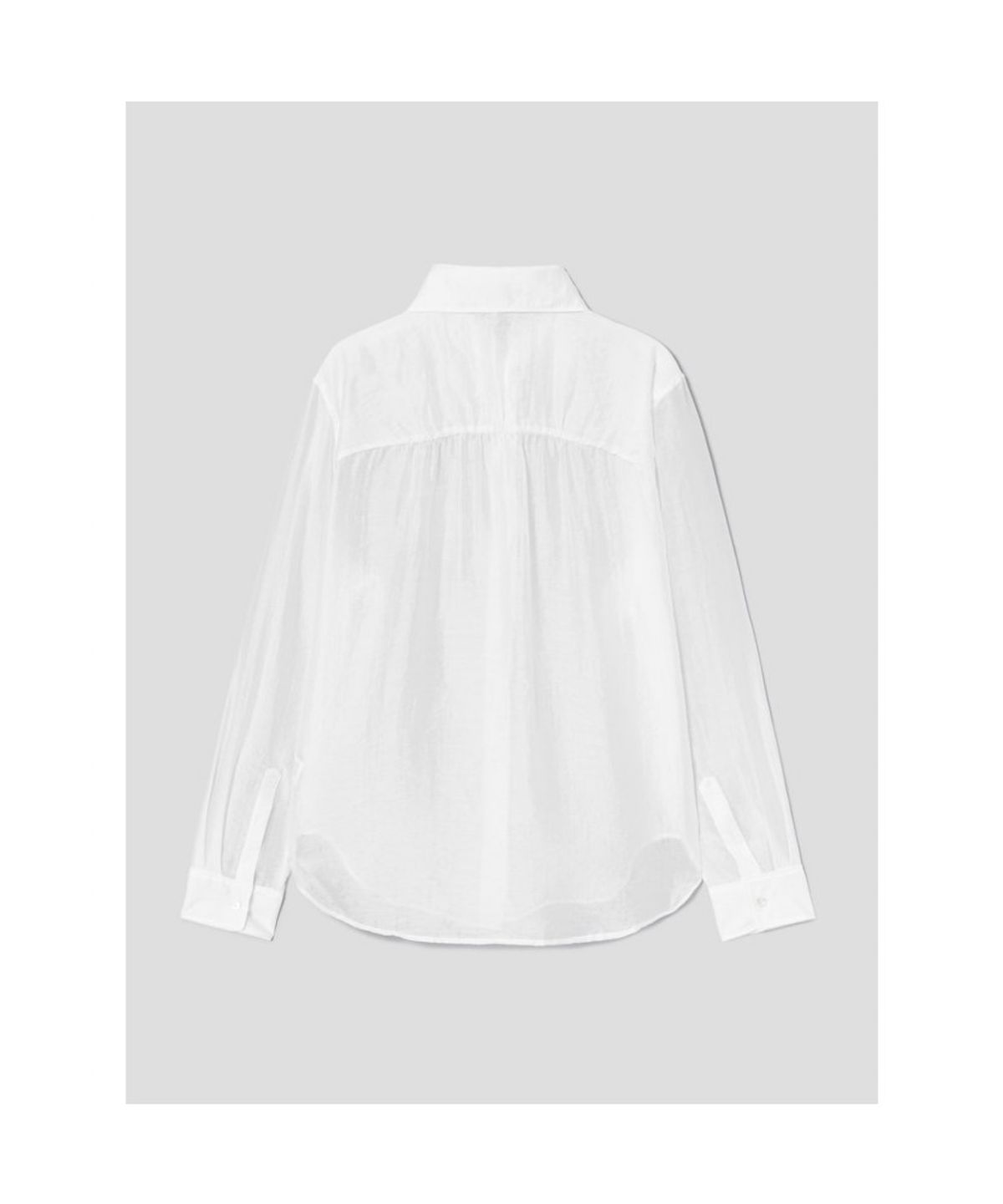 앙개(ANGGAE) Sheer Shirt  White