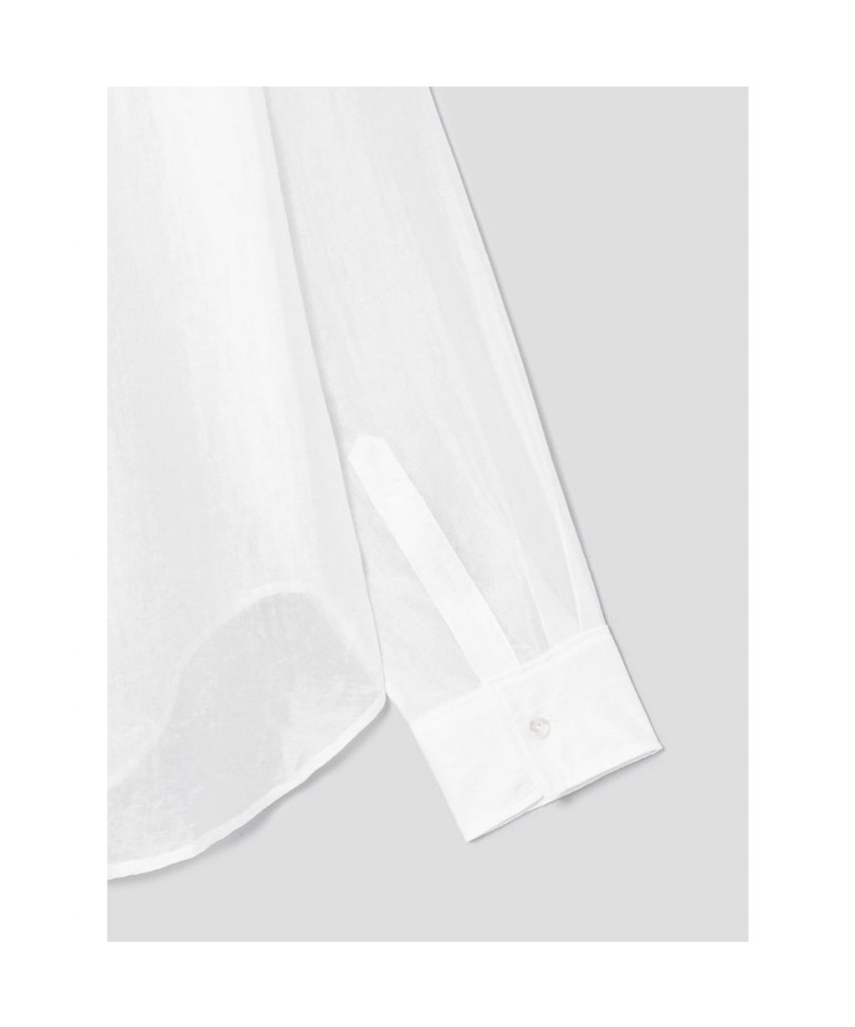앙개(ANGGAE) Sheer Shirt  White