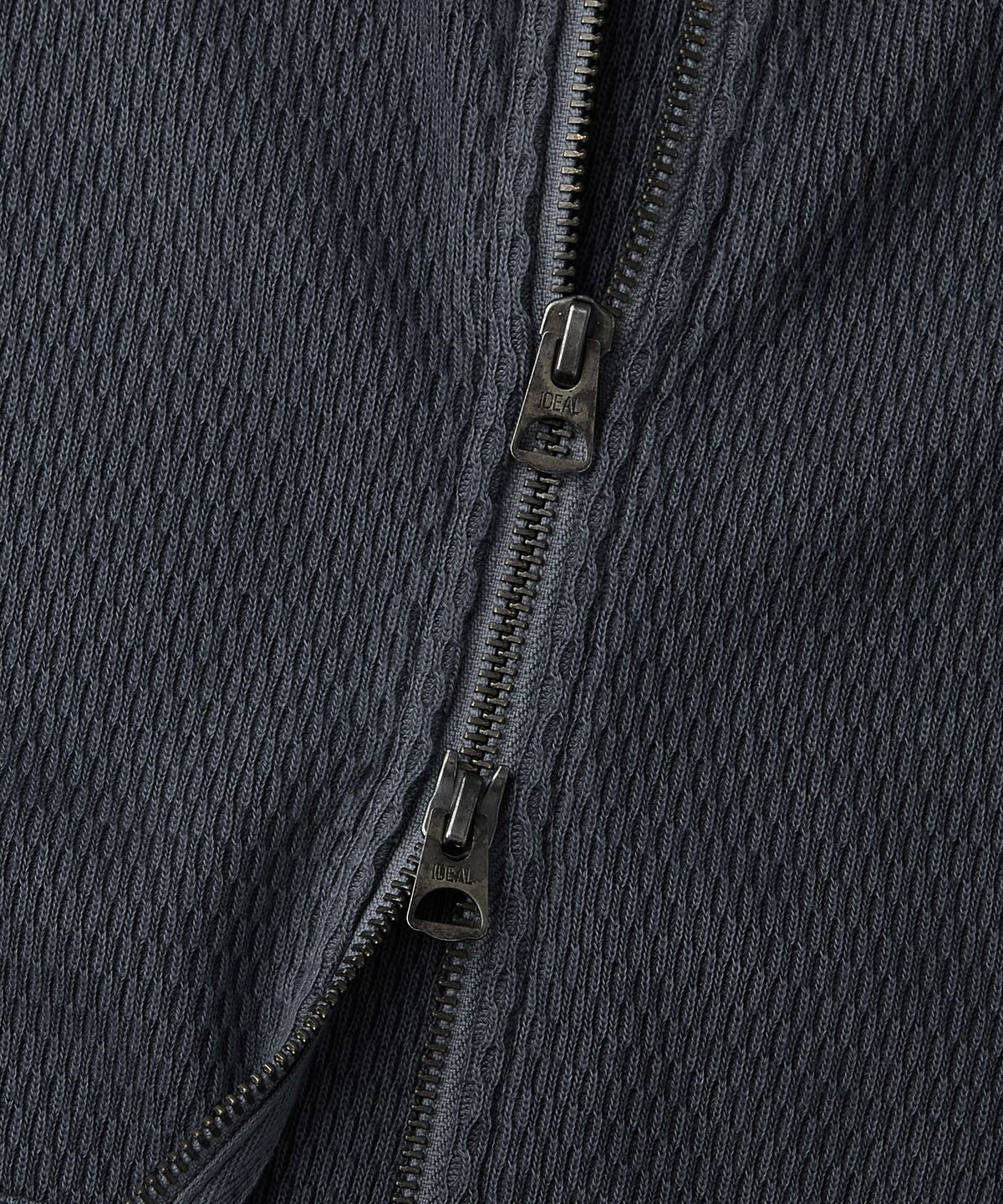 아웃스탠딩(OUTSTANDING) THERMAL PIGMENT WASHED HOOD ZIP_PIGMENT NAVY