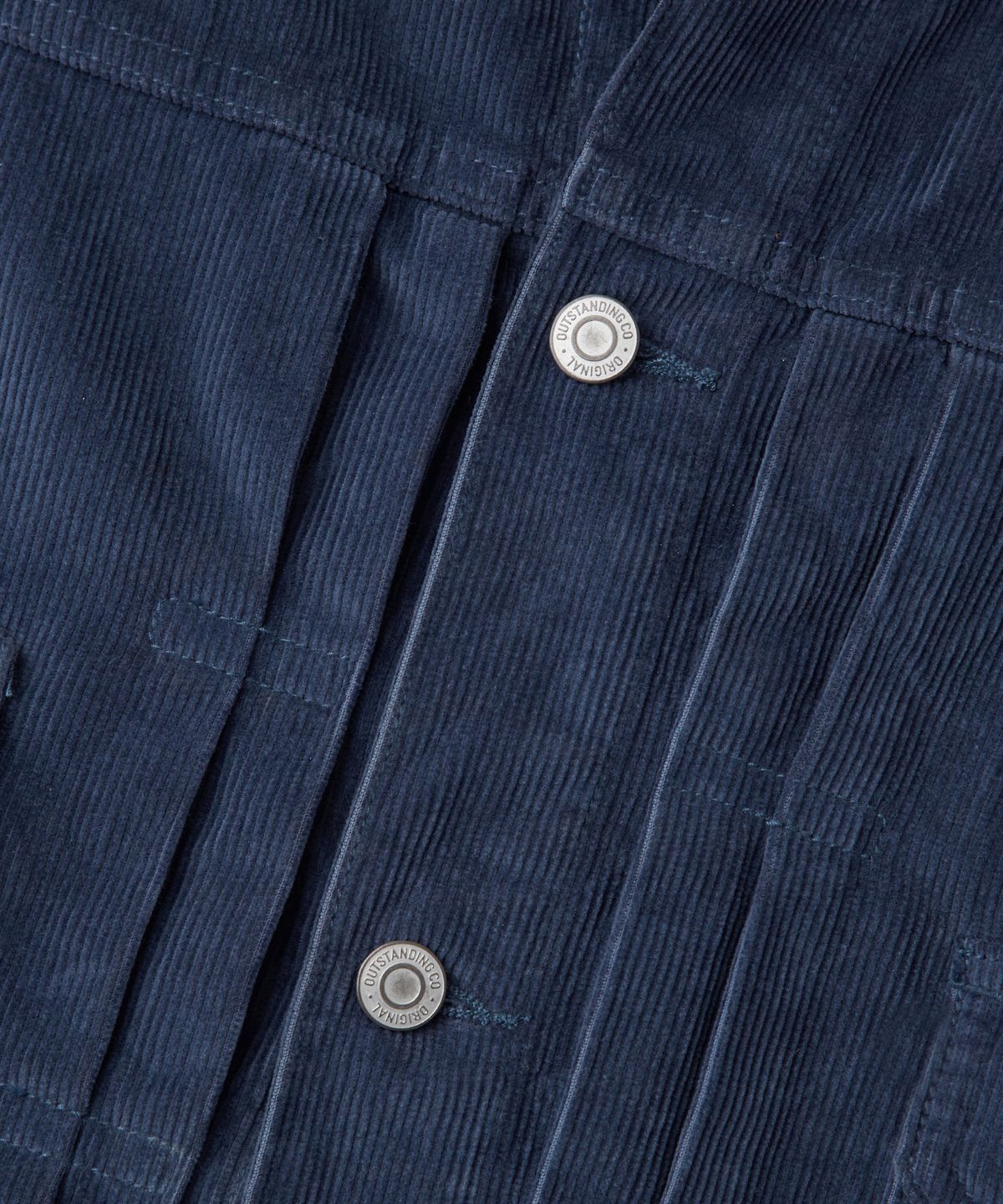 아웃스탠딩(OUTSTANDING) CORDUROY 2ND JACKET_WASHED NAVY