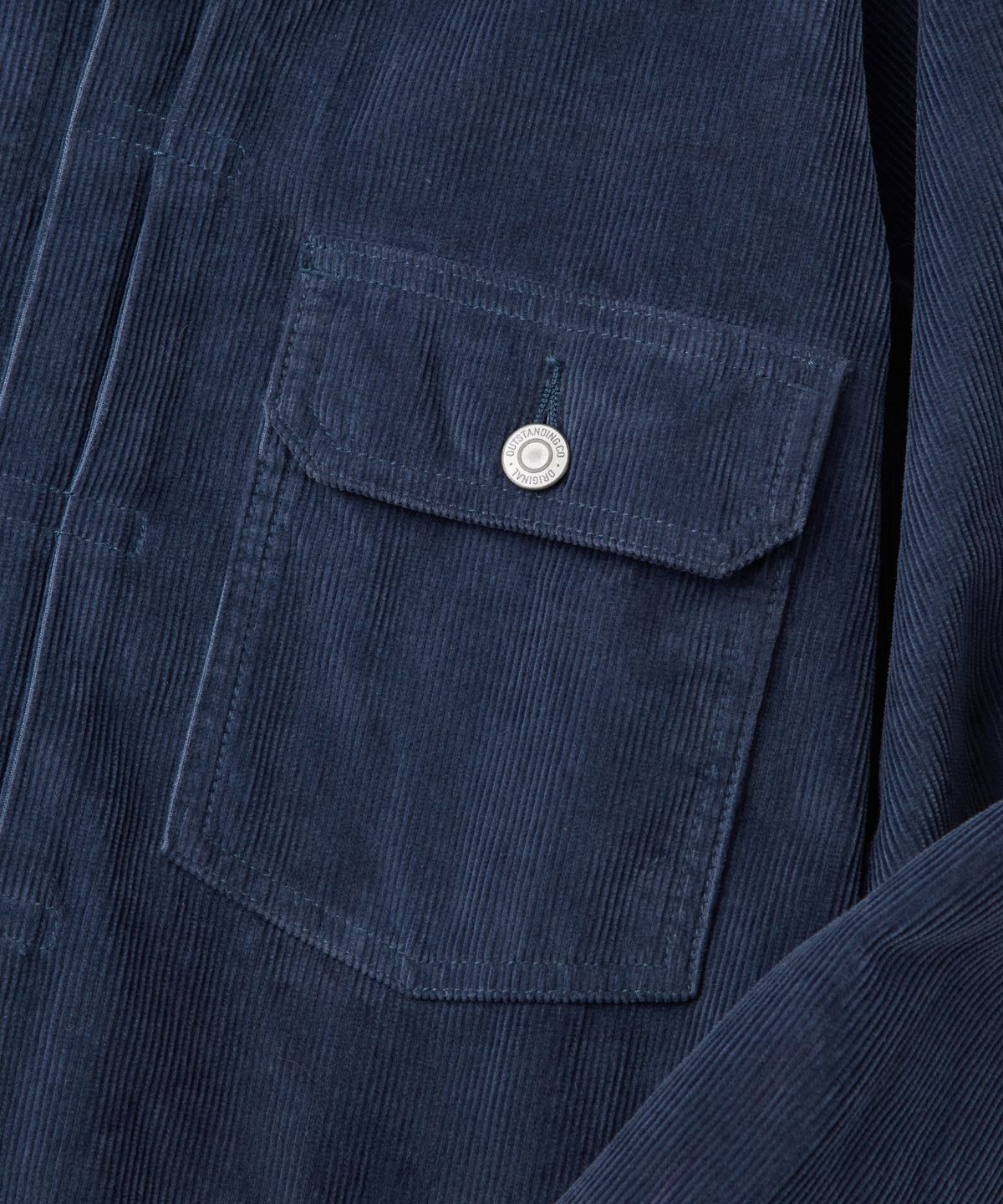 아웃스탠딩(OUTSTANDING) CORDUROY 2ND JACKET_WASHED NAVY
