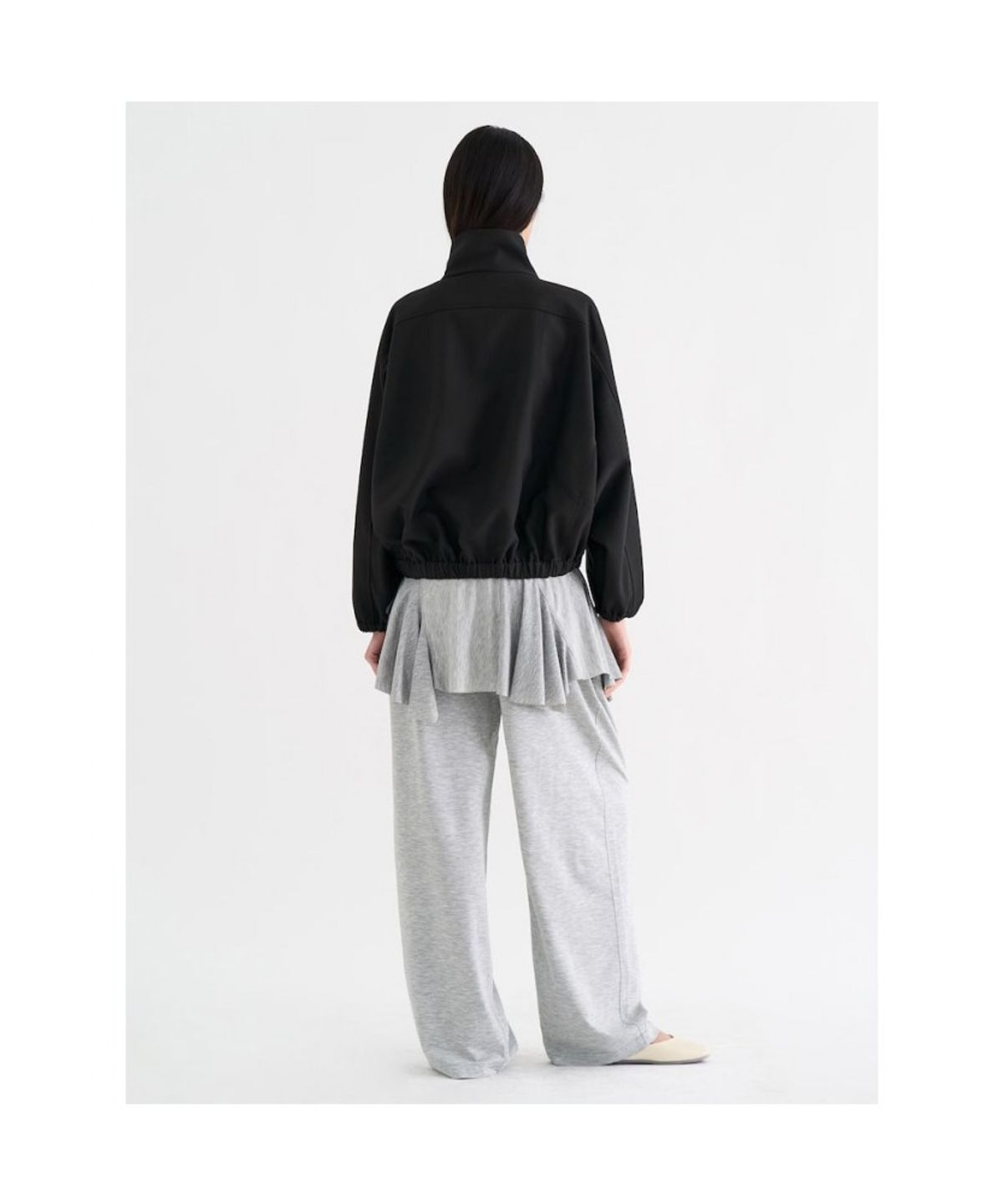 앙개(ANGGAE) Jersey Dancer Pants  Light Grey