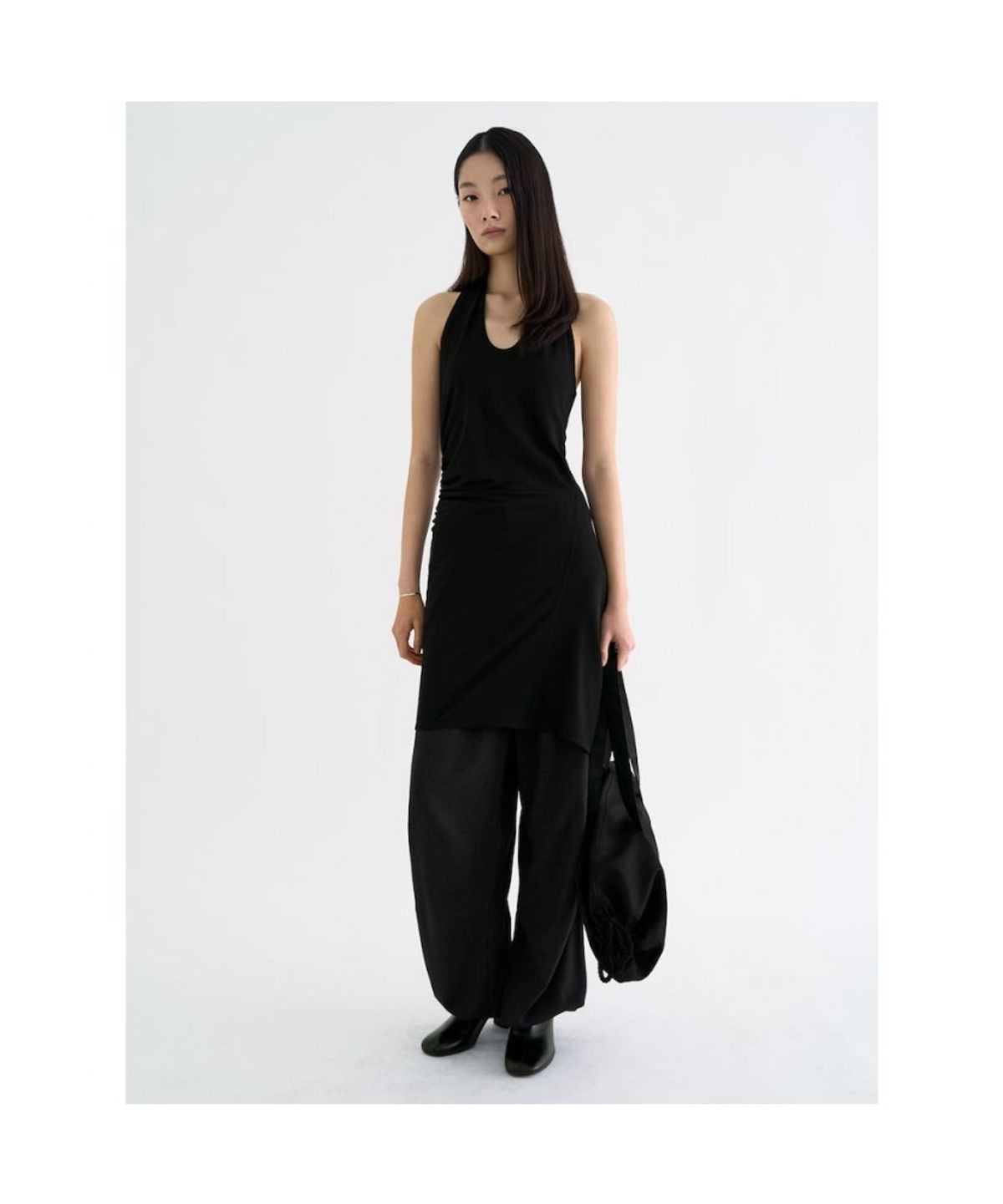 앙개(ANGGAE) Jersey Dancer Pants  Black