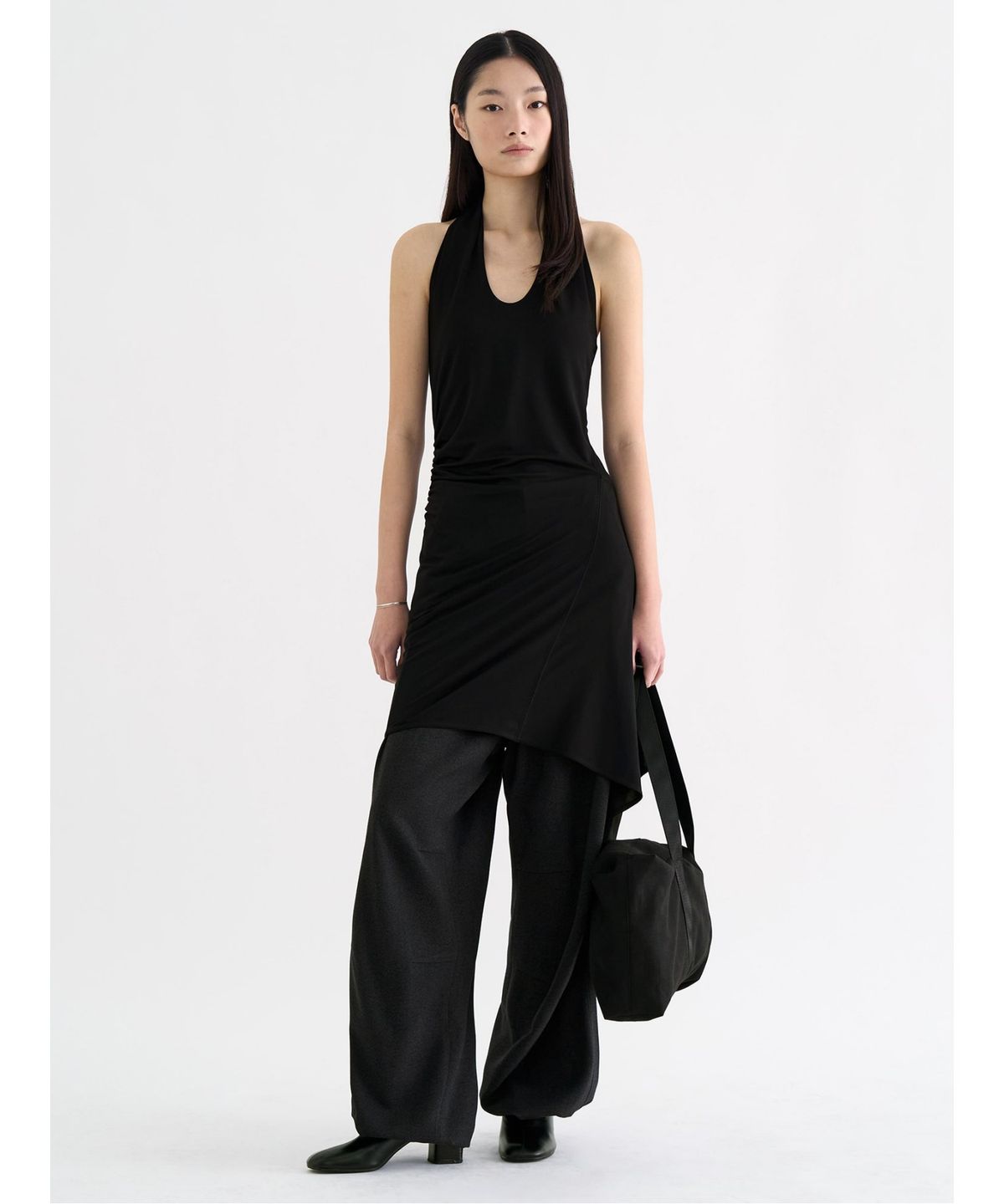 앙개(ANGGAE) Jersey Dancer Pants  Black