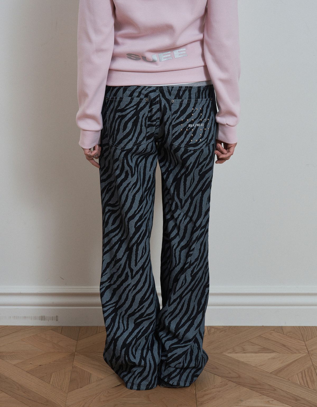 셋업이엑스이(SETUP-EXE) ZEBRA DENIM PANTS / BLUE