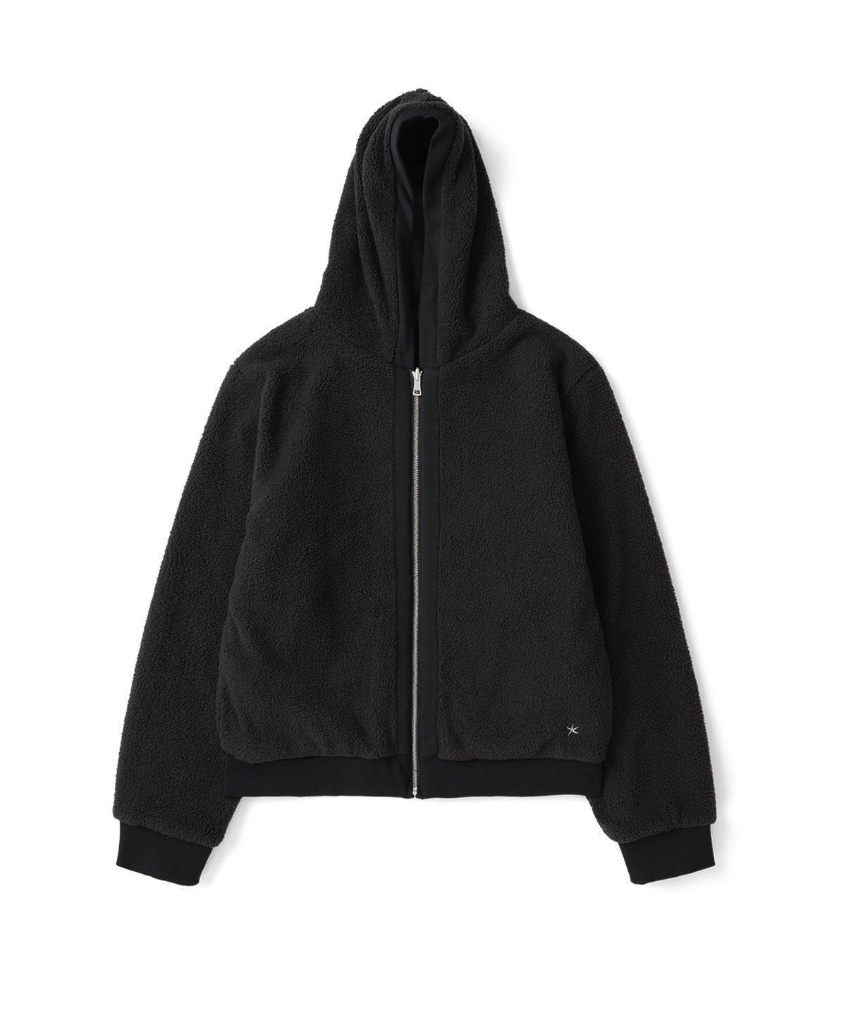 더콜디스트모먼트(THECOLDESTMOMENT) TCM reversible t logo hooded zip-up (black)