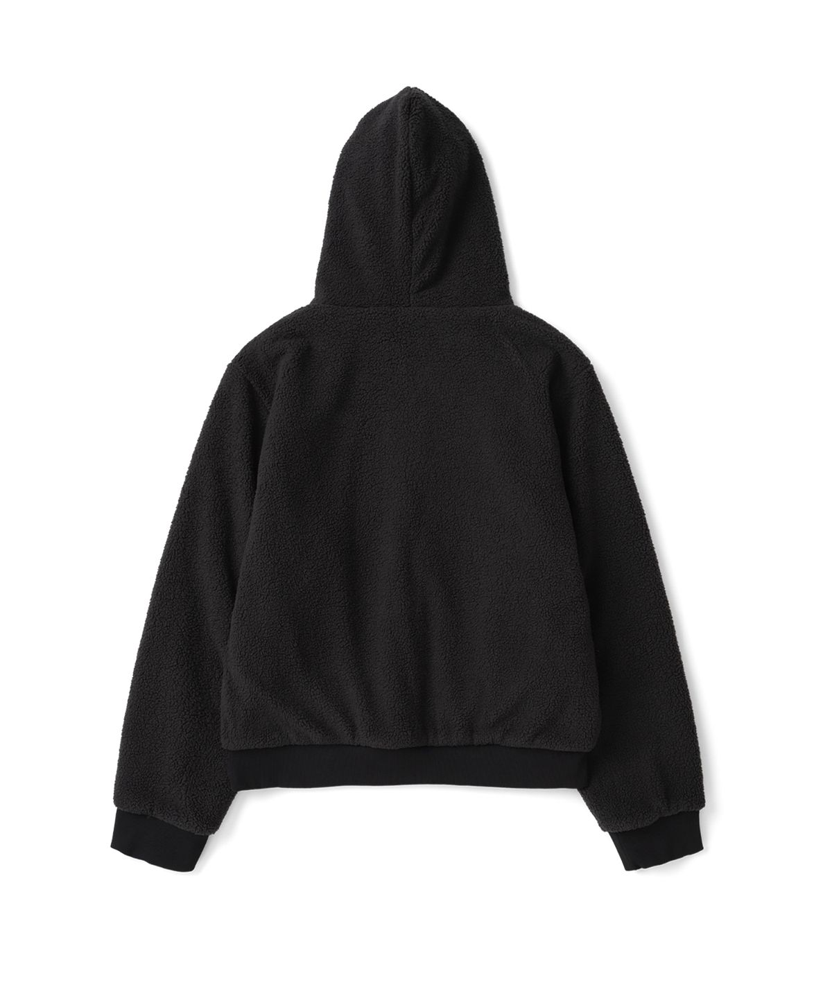 더콜디스트모먼트(THECOLDESTMOMENT) TCM reversible t logo hooded zip-up (black)