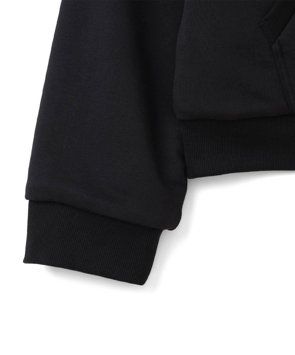 더콜디스트모먼트(THECOLDESTMOMENT) TCM reversible t logo hooded zip-up (black)