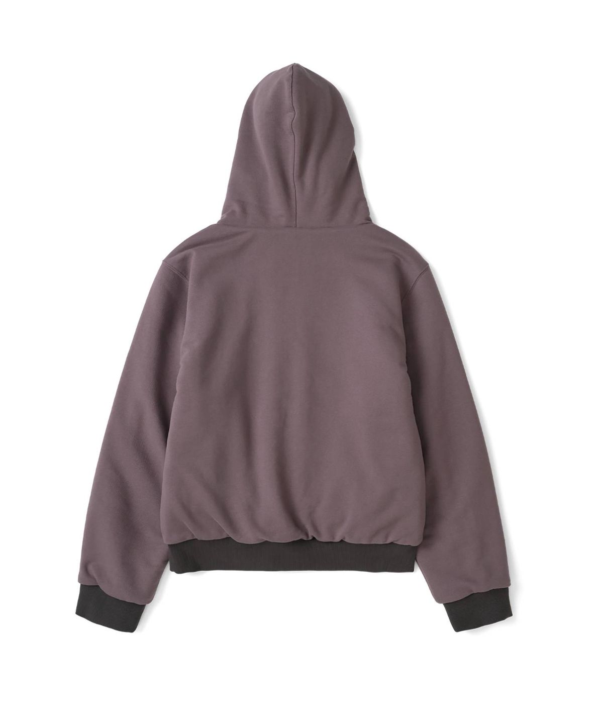 더콜디스트모먼트(THECOLDESTMOMENT) TCM reversible t logo hooded zip-up (purple charcoal)