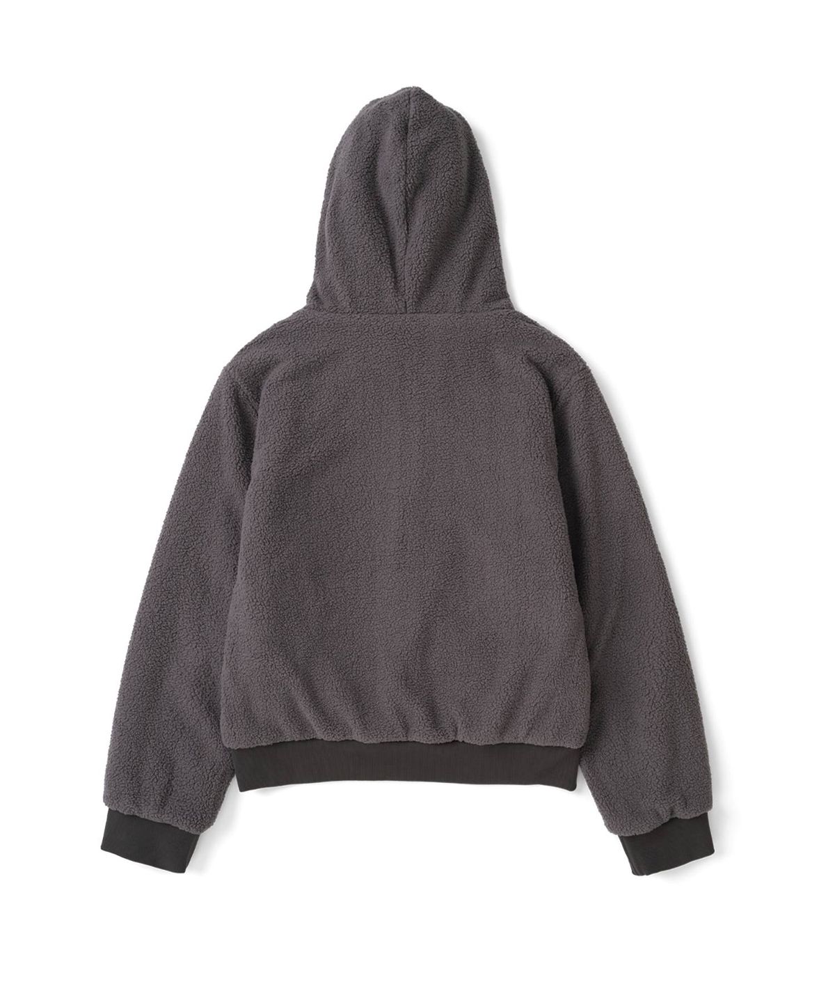 더콜디스트모먼트(THECOLDESTMOMENT) TCM reversible t logo hooded zip-up (purple charcoal)