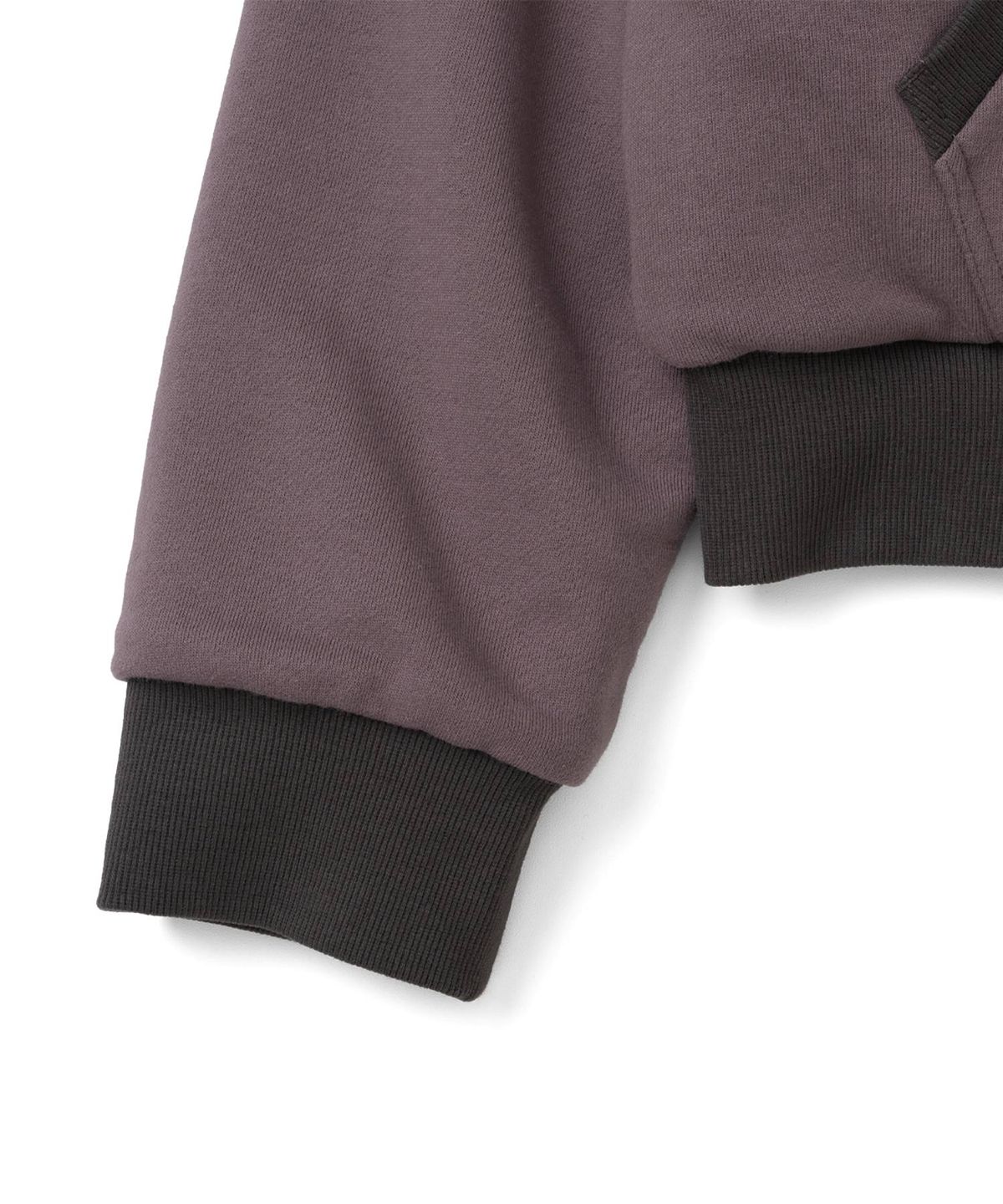 더콜디스트모먼트(THECOLDESTMOMENT) TCM reversible t logo hooded zip-up (purple charcoal)