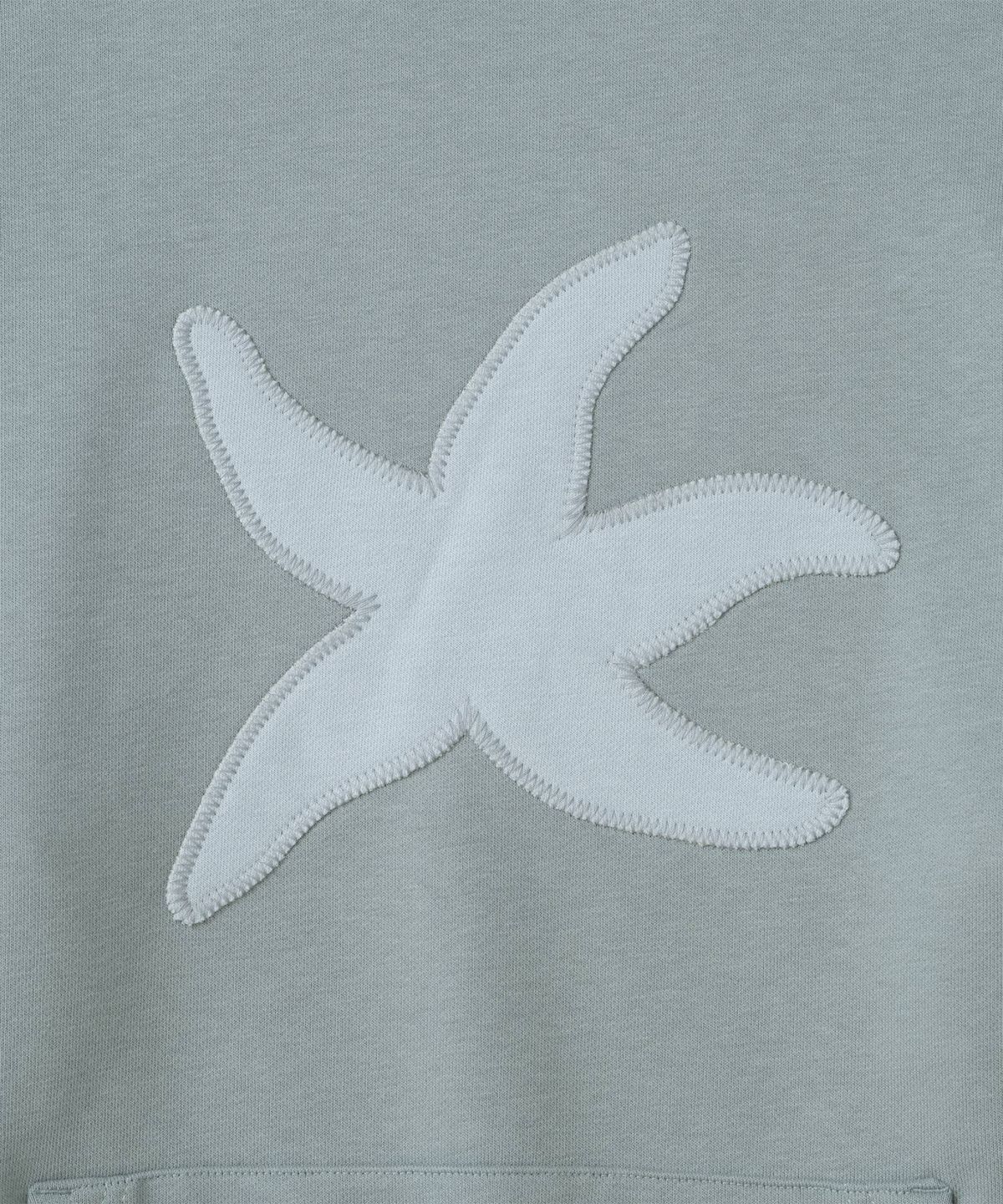 더콜디스트모먼트(THECOLDESTMOMENT) TCM starfish zigzag hoodie (mint grey)