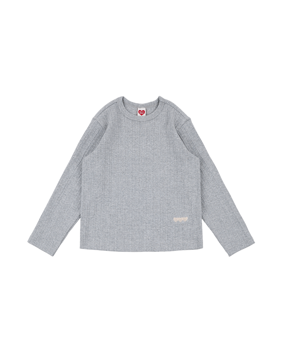 벨리타앤보이즈(BELITANBOYS) 그레이 골지 긴팔티 BK63TL02GY