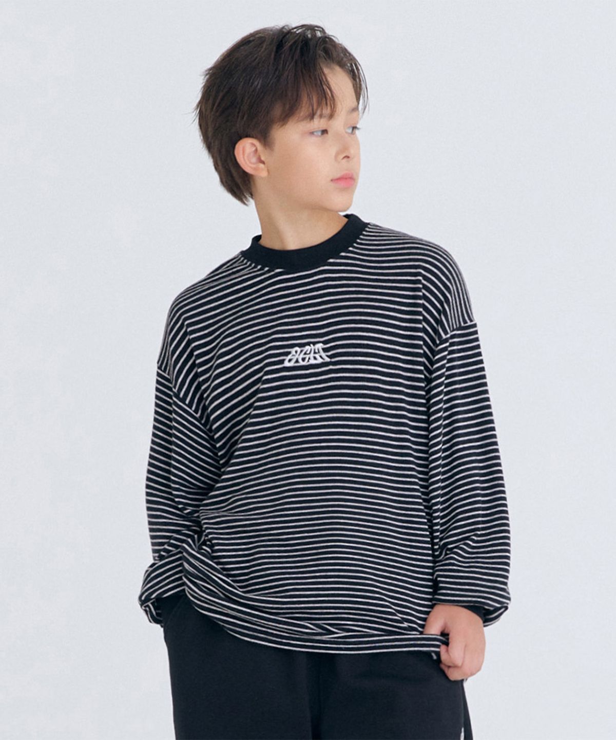 오실롯 주니어(OCELOT JUNIOR) H4 코코 스트라이프 긴팔(블랙)