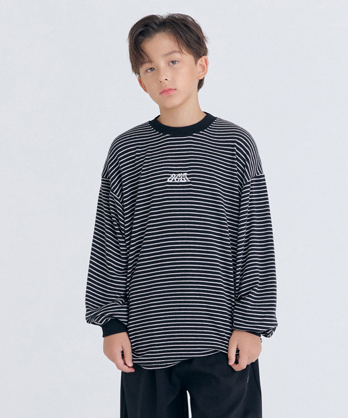 오실롯 주니어(OCELOT JUNIOR) H4 코코 스트라이프 긴팔(블랙)