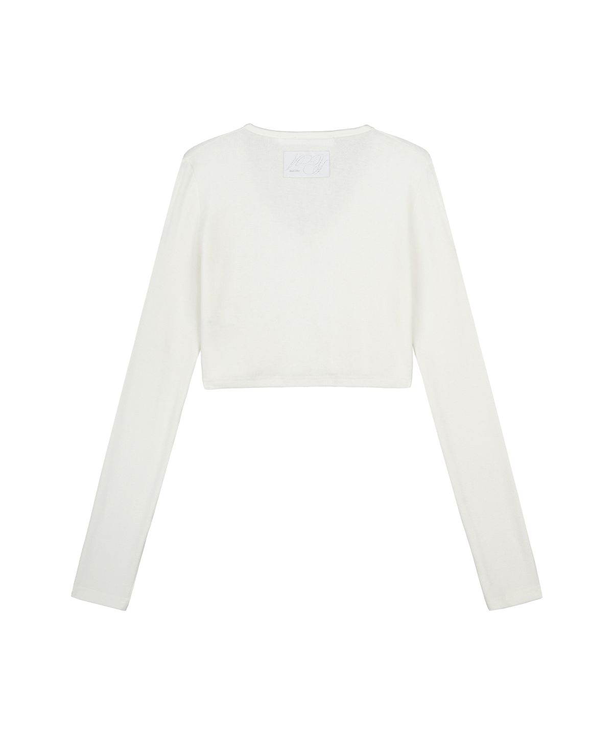 아야즈앤세이(AYASNSEY) AHZ HOOKED CROP SLIM CARDIGAN (WHITE IVORY)