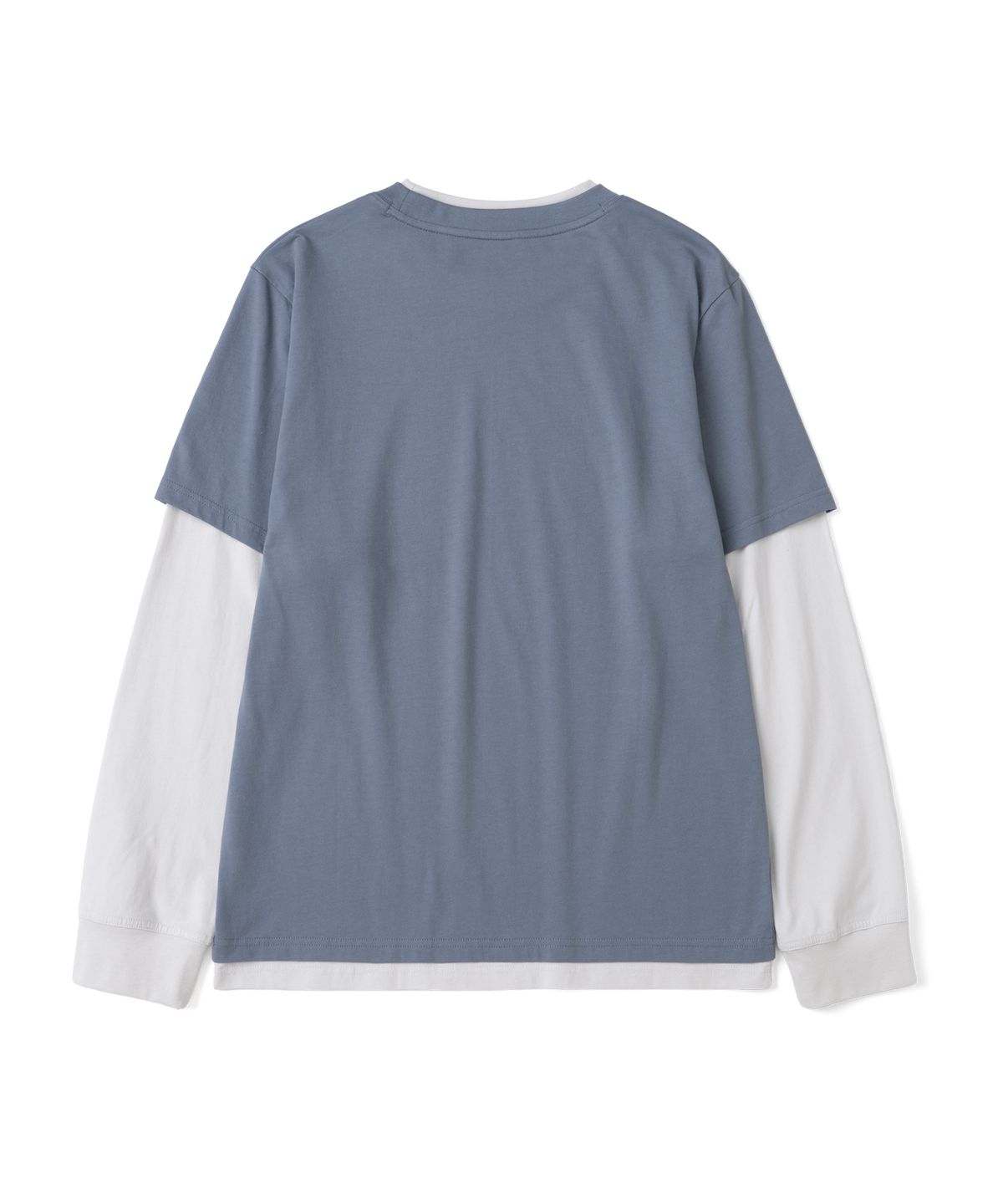 더콜디스트모먼트(THECOLDESTMOMENT) TCM dot print layered long sleeve (blue)