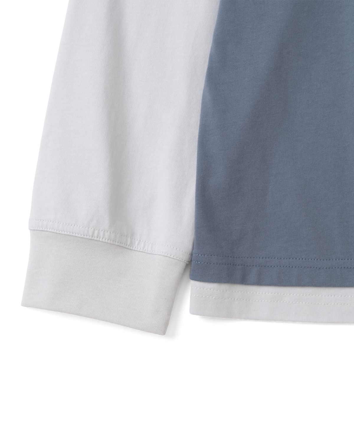 더콜디스트모먼트(THECOLDESTMOMENT) TCM dot print layered long sleeve (blue)