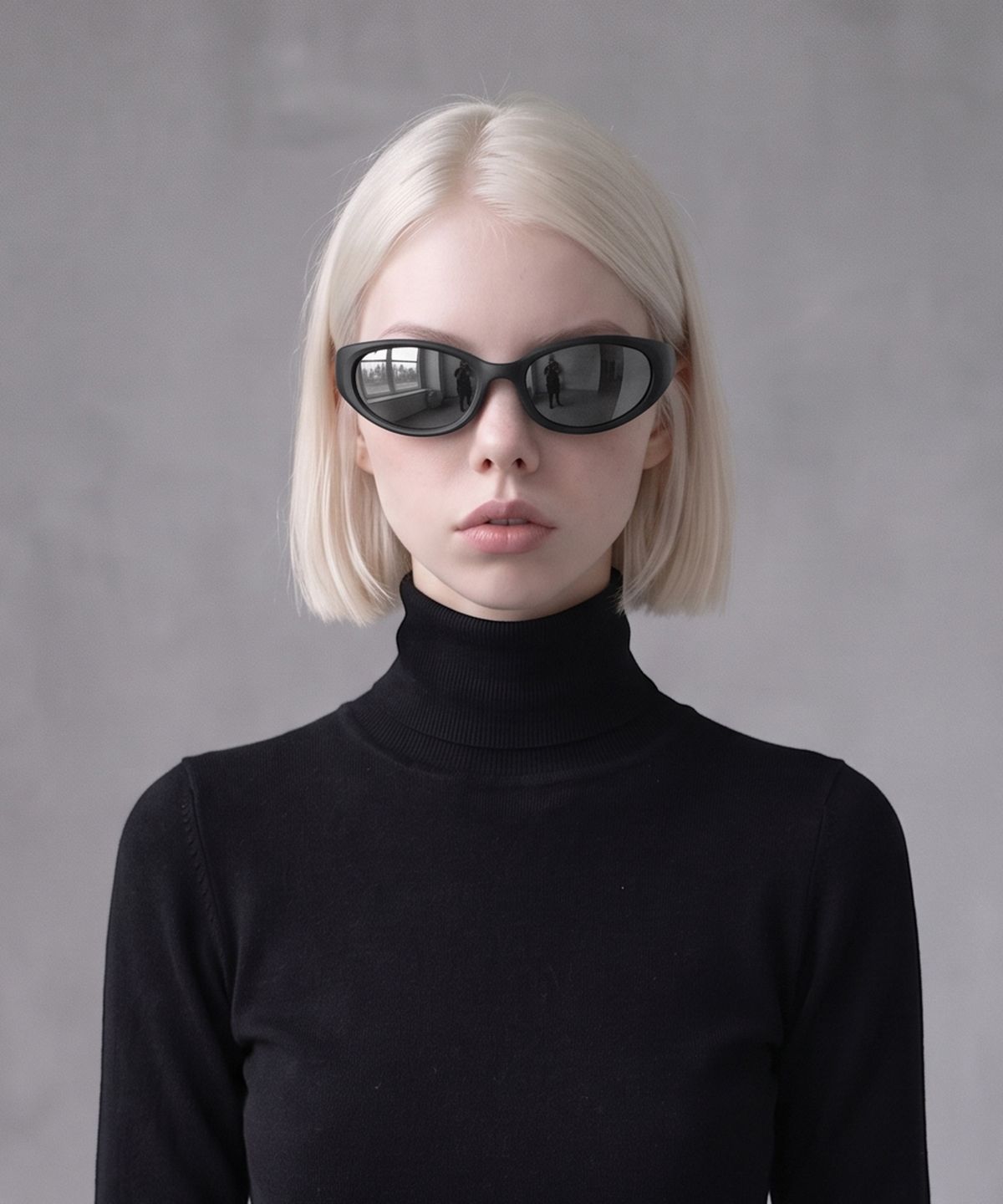 맵시크(MAPCHIC) [맵시크x플라이크]SONIQ B2 MATTE BLACK / MIRROR BLACK_선글라스