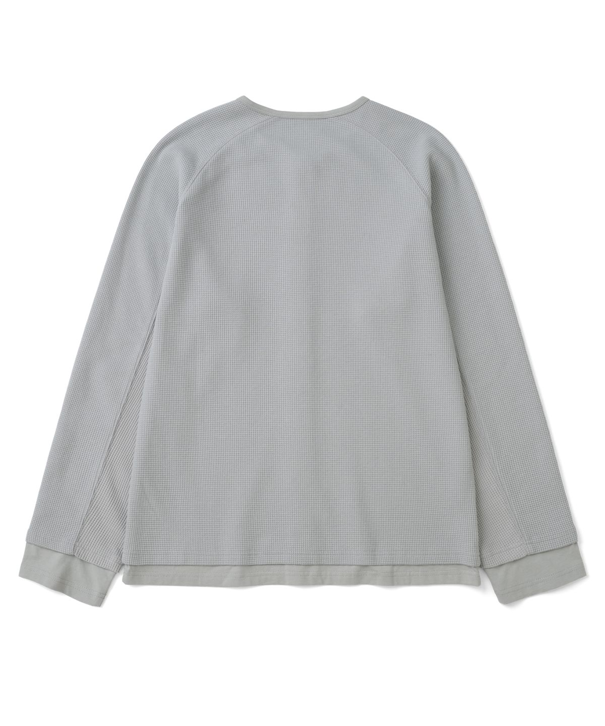 더콜디스트모먼트(THECOLDESTMOMENT) TCM waffle layered cardigan (light grey)