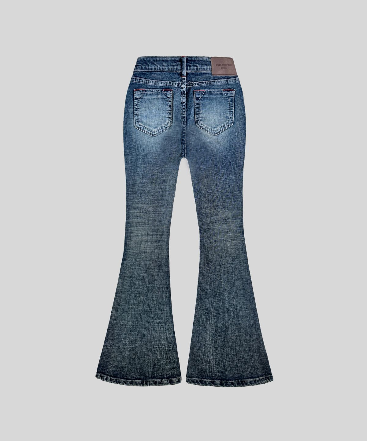 룰더페이즈(RULE THE PHASE) Fade Rule Low-Rise Bootcut Denim