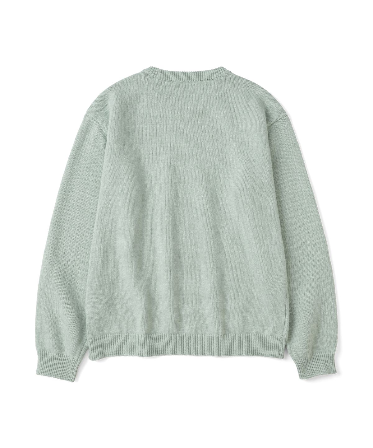 더콜디스트모먼트(THECOLDESTMOMENT) TCM starfish mini logo multi knit (light green)