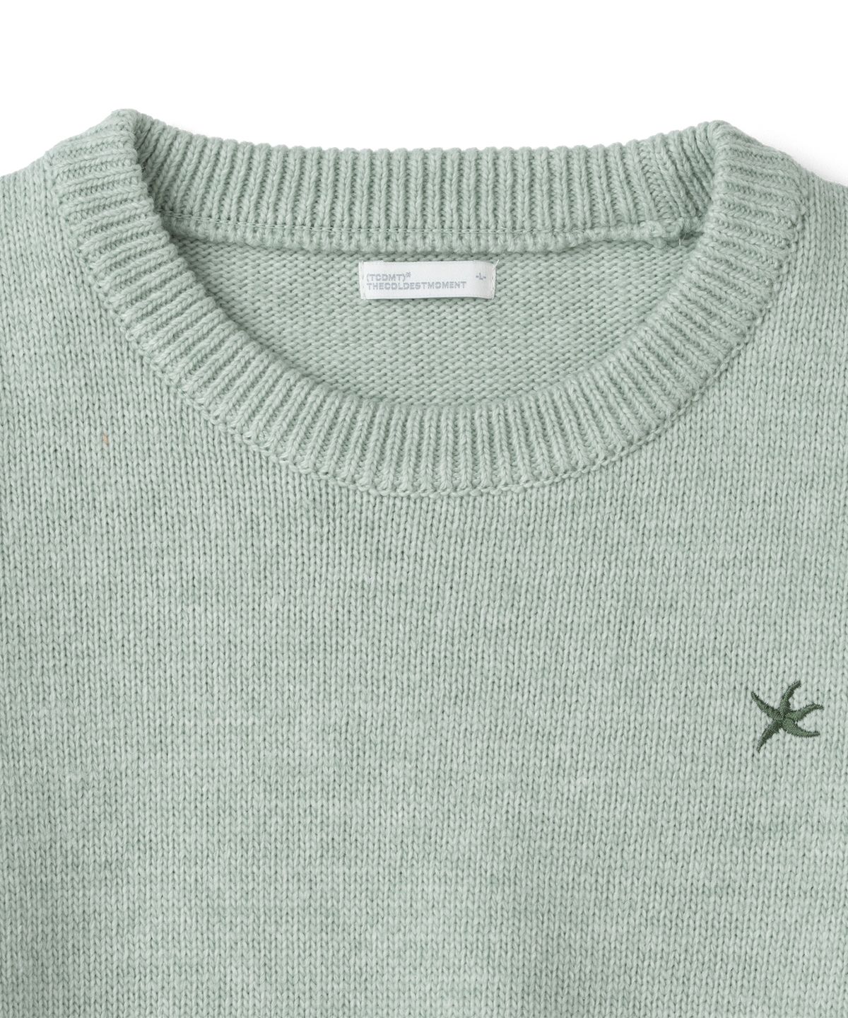 더콜디스트모먼트(THECOLDESTMOMENT) TCM starfish mini logo multi knit (light green)