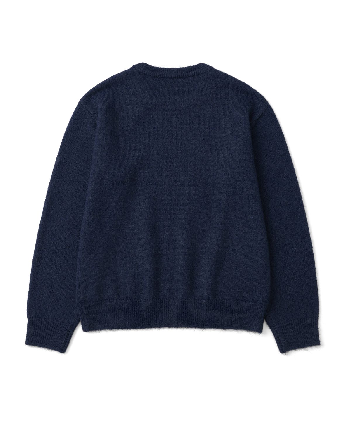 더콜디스트모먼트(THECOLDESTMOMENT) TCM starfish logo contrast knit (navy)