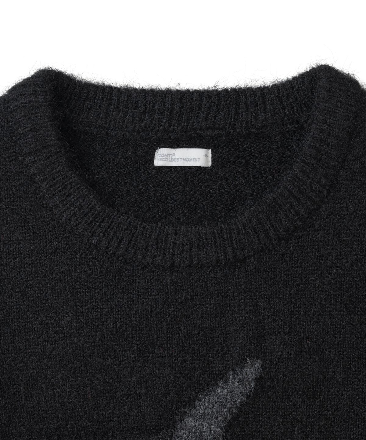 더콜디스트모먼트(THECOLDESTMOMENT) TCM starfish logo contrast knit (black)
