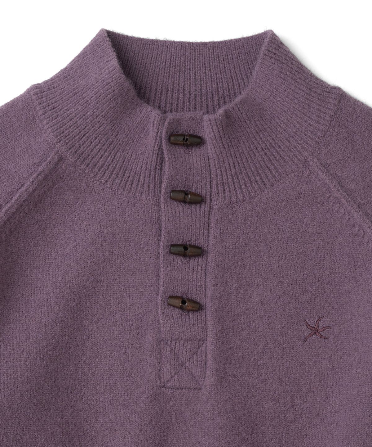 더콜디스트모먼트(THECOLDESTMOMENT) TCM vintage toggle highneck knit (purple)