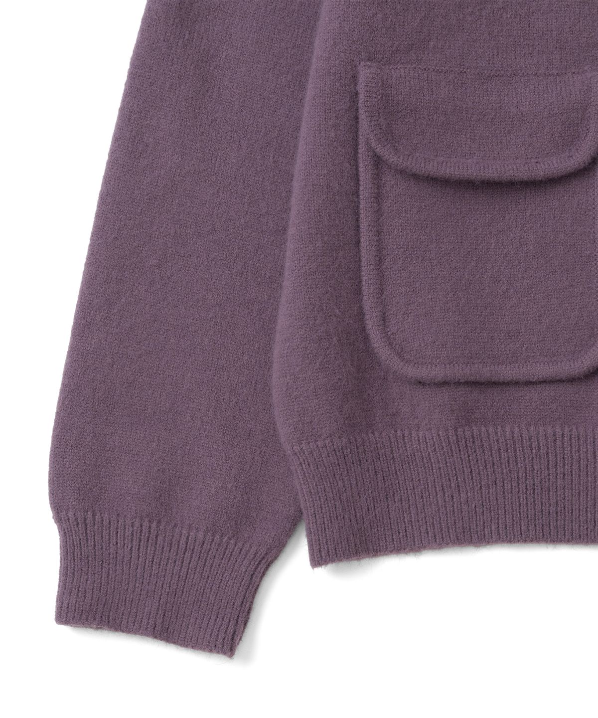 더콜디스트모먼트(THECOLDESTMOMENT) TCM vintage toggle highneck knit (purple)