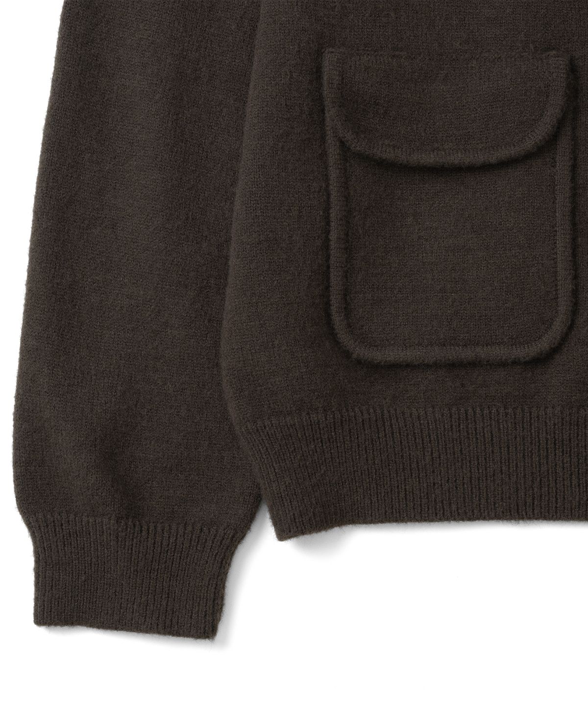 더콜디스트모먼트(THECOLDESTMOMENT) TCM vintage toggle highneck knit (brown)
