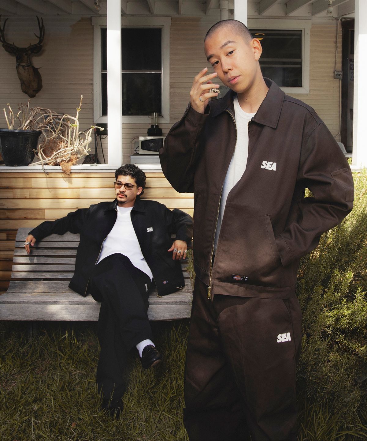 디키즈(DICKIES) 디키즈 x WDS 아이젠하워 재킷 Black