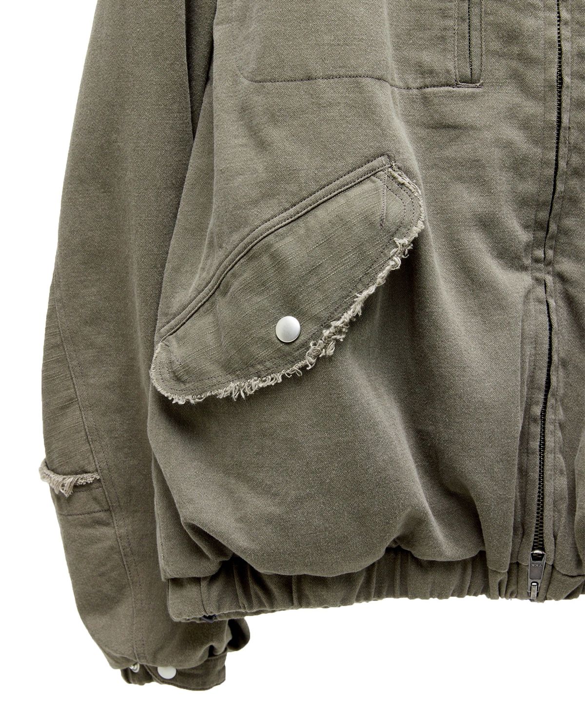 디키즈(DICKIES) 디키즈 x 해칭룸 Detachable Flight Jacket Olive