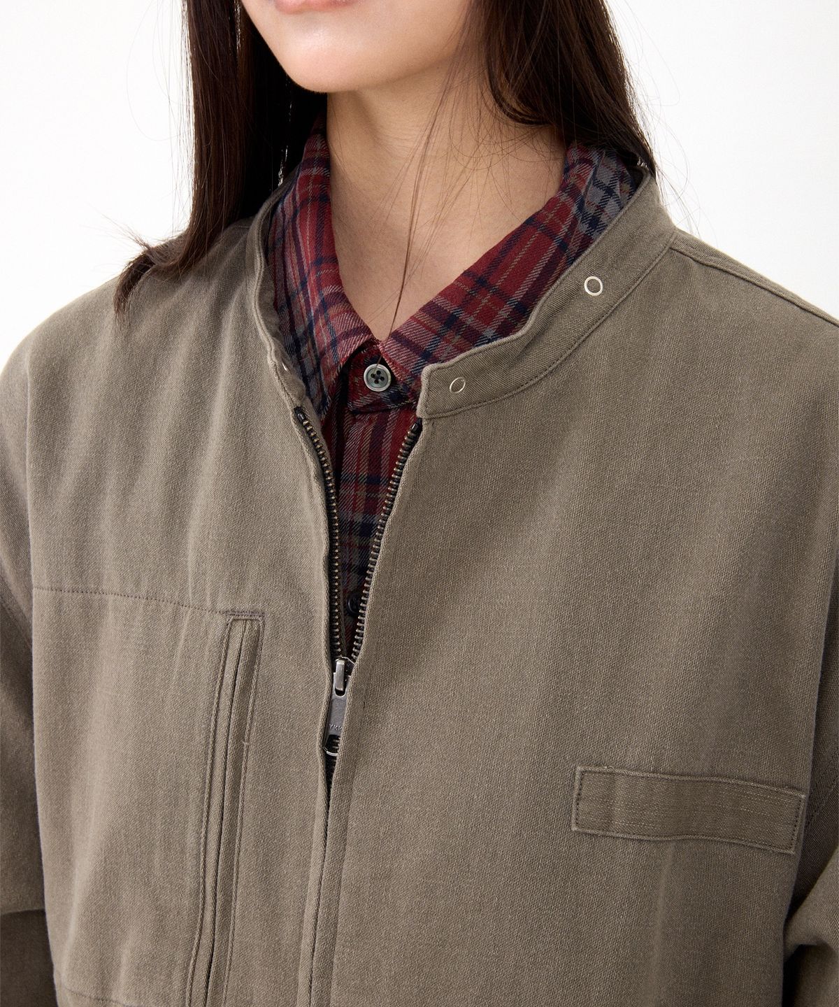 디키즈(DICKIES) 디키즈 x 해칭룸 Detachable Flight Jacket Olive