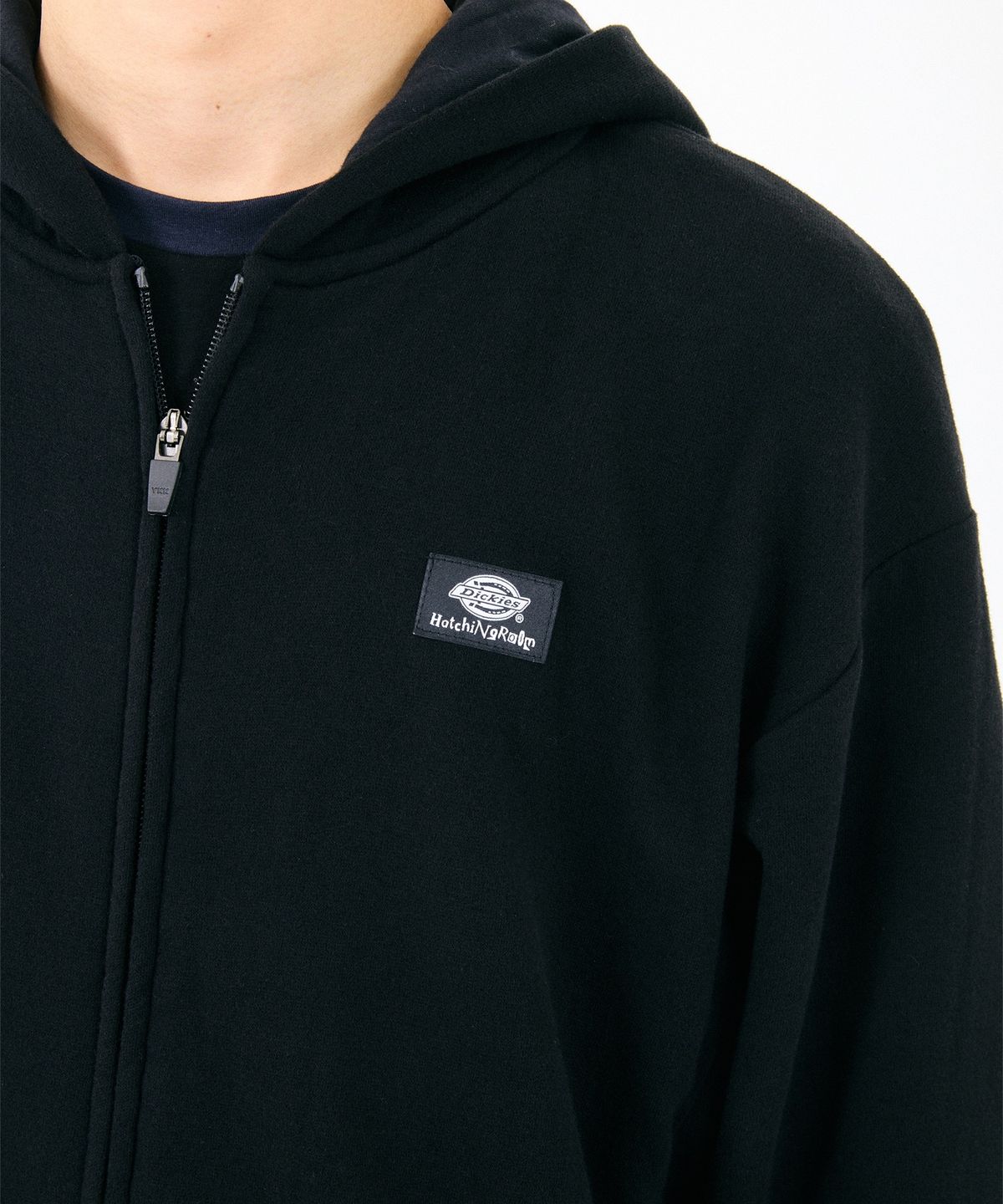 디키즈(DICKIES) 디키즈 x 해칭룸 Zip Hoodie Black